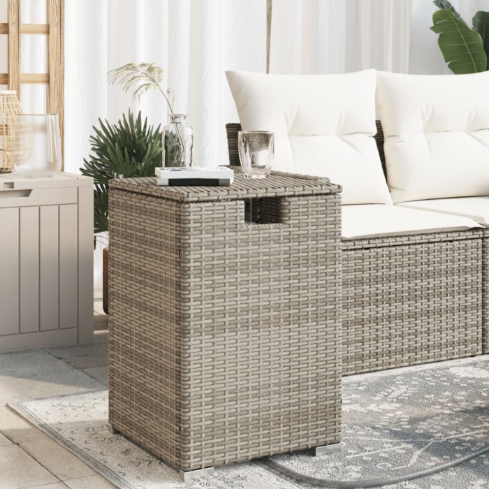 vidaXL Masă mască acoperire rezervor propan gri 40x40x60 cm poliratan
