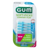 Set 40x Periute Interdentare, GUM, Soft-Picks Comfort Flex, Small, pentru Curatare in Profunzime, Pe