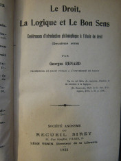 CONFERENCES D&amp;#039;INTRODUCTION PHILOSOPHIQUE A L&amp;#039;ETUDE DU DROIT-G.RENARD 3 VOL. foto