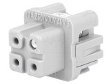 Conector HDC Inserturi Contact Mamă 4 3 PE Han A