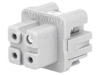 Conector HDC Inserturi Contact Mamă 4 3 PE Han A foto