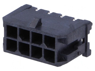 Soclu cablu-placă Micro-Fit 3.0 8 PIN THT 5A drept foto