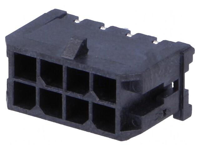 Soclu cablu-placă Micro-Fit 3.0 8 PIN THT 5A drept