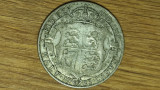 Anglia / Marea Britanie - moneda colectie argint - 1/2 half crown 1923 -superba!, Europa