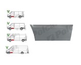 Panou reparatie usa fata FORD TRANSIT (V184/5), 05.2000-04.2006; TRANSIT/TOURNEO (V347/8), 05.2006-04.2013, partea stanga, inferior; metal galvanizat
