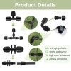 Set 20 conectori pentru irigare, plastic, negru