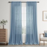 Cumpara ieftin Set 2 Draperii 140 x 245 cm, Alb Deschis - CN