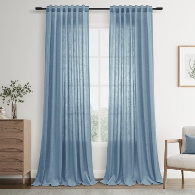 Set 2 Draperii 140 x 245 cm, Alb Deschis - CN foto
