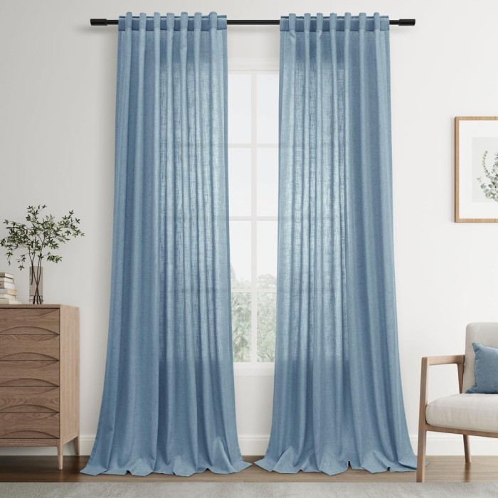 Set 2 Draperii 140 x 245 cm, Alb Deschis - CN