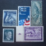 Germania Al Treilea Reich Curse Cai SUA Hitler Lot 5 Mărci -A666