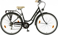 Bicicleta Oras Polar Grazia Retro 6s - 28 inch, M, Negru foto