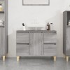 Gossi dulap de chiuveta, gri sonoma, 80x33x60 cm, lemn prelucrat