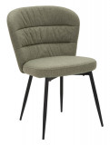 Set 2 scaune, Losanna, Mauro Ferretti, 58 x 60.5 x 85 cm, placaj/metal/textil, verde/negru