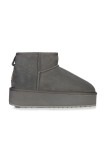 Emu Australia cizme de zapada din piele intoarsa Stinger Micro Flatform culoarea gri, W13082.CHAR