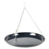 Tava rotunda emailata pentru gratar, suspendata cu lant, 44 cm, Perfect Home