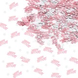 Confetti &quot;HAPPY BIRTHDAY&quot; Hileyu, roz, plastic, 40 g