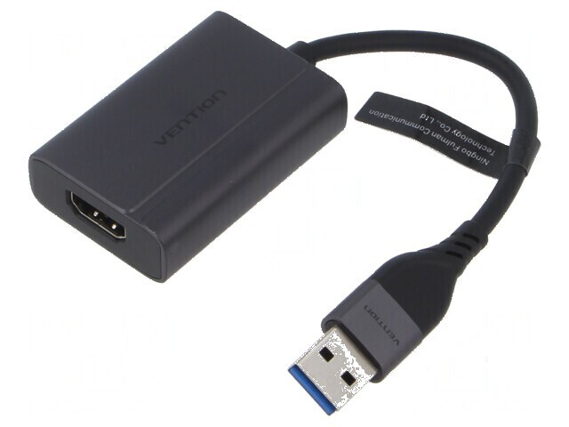 Adaptor HDMI USB A USB C gri