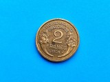Moneda Franta 2 Franci 1938, XF, calitate superioara