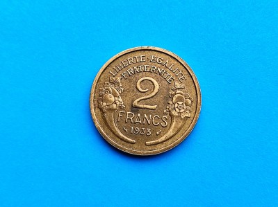 2 Francs 1938 Franta-XF++++++in realitate arata bine! foto