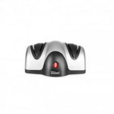 Ascutitor de cutite electric Zilan, 2 nivele de ascutire, 40 W, usor de curatat, picioare anti-alunecare, Gri foto