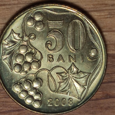 Moldova - moneda de colectie - 50 bani 2008 - aUNC/UNC - superba !