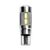 Bec Led Auto Techstar&reg; T10, w5w, Alb Rece, 6000K, 12V, 50 lm