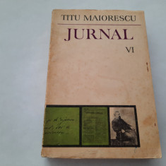 TITU MAIORESCU JURNAL VOL VI RF1/1