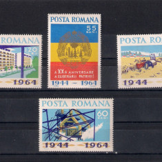 ROMANIA 1964 - A XX-A ANIVERSARE A ELIBERARII PATRIEI, MNH - LP 587