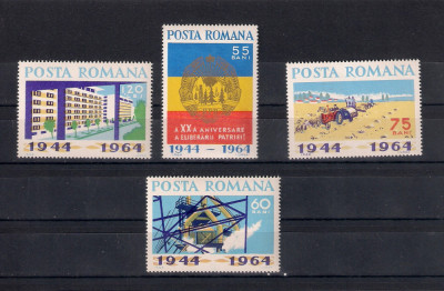 ROMANIA 1964 - A XX-A ANIVERSARE A ELIBERARII PATRIEI, MNH - LP 587 foto