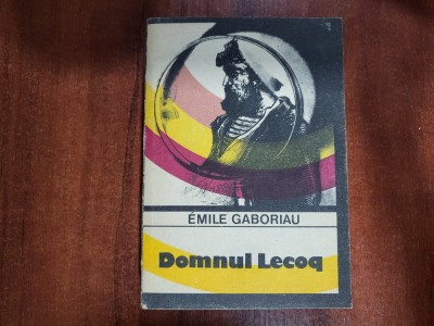 Domnul Lecoq de Emile Gaboriau foto