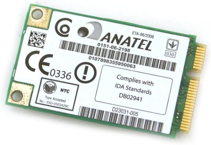 346.Modul/Placa retea wifi wireless wifi laptop WM3945ABG MOW2