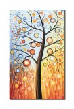 Cumpara ieftin Tablou modern pictat manual, Copacul vietii, 100x60cm ulei pe panza in relief, superb