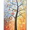 Tablou modern pictat manual, Copacul vietii, 100x60cm ulei pe panza in relief, superb