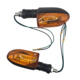 SET 2 SEMNALIZARI MOTO SCUTER ATV STICLA GALBENA M10