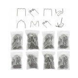 Set capse pentru sudura plastic, diametru 0.6 - 0.8 mm, 800 piese, Verke