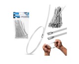 Set cleme din inox, 4,6x150mm, 100 bucati, Geko G17250