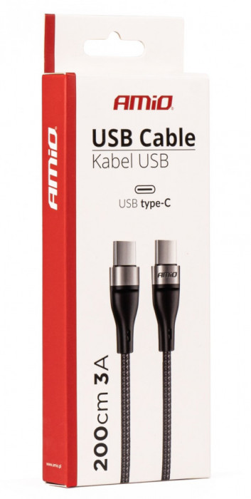 Cablu USB-C+USB-C Amio 2M FullLINK UC-18 02930