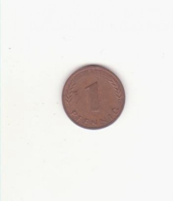 Germania 1 Pfennig 1970 litera J foto
