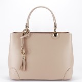 Cumpara ieftin Geanta nude de talie mare din piele naturala 1330 M9