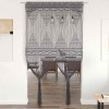 VidaXL Perdea macrame, antracit, 140 x 240 cm, bumbac