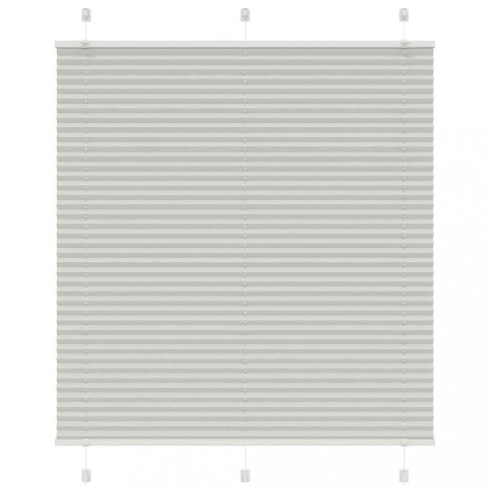 Gossi jaluza plisata gri deschis 120x100 cm latime tesatura 119,4 cm