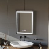 Oglinda LED Touch MODENA Sistem Dezaburire, Ceas si Temperatura 60x80 cm ModernLight Concept
