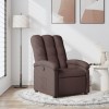 VidaXL Fotoliu rabatabil, maro &icirc;nchis, material textil 371732