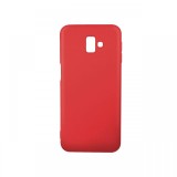 Husa Samsung Galaxy J6 Plus Lemontti Silicon Silky Rosu