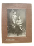 Cumpara ieftin Rară! Bazargic/Dobrich foto artistica mare pe carton 223x174 mm ofiteri anii 20