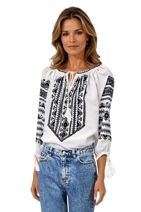 Bluza dama tip ie R25 alb/negru darth vader , marimea 3XL