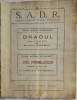 1935, DRACUL de Mihail Sorbul SADR / teatru Soc Autorilor Dramatici RSS
