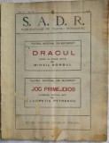 1935, DRACUL de Mihail Sorbul SADR / teatru Soc Autorilor Dramatici RSS