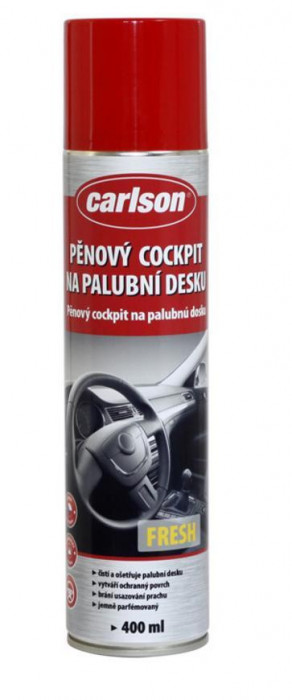 Detergent pentru tablouri de bord Carlson, aerosol, spumă, proaspăt, pentru mașină, 400 ml