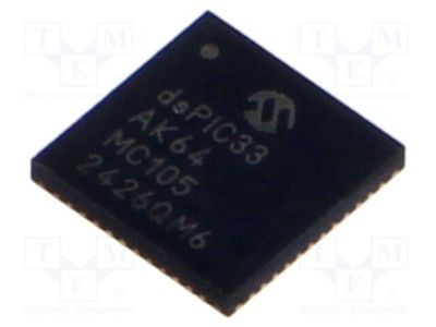 Microcontroler dsPIC 64kB 16kBRAM VQFN48 3&amp;divide;3,6VDC MICROCHIP TECHNOLOGY foto